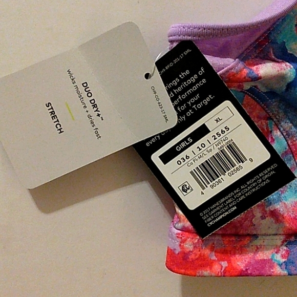 ☆Bundle Lot☆ 2 Champion Girls Moisture Wicking Sports Bra's☆ Size XL(14-16) - Picture 5 of 7